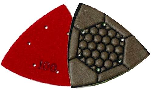 Diamond Triangle Corner Resin Polishing Pad